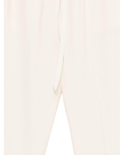 Semicouture White Buddy Wool Trousers
