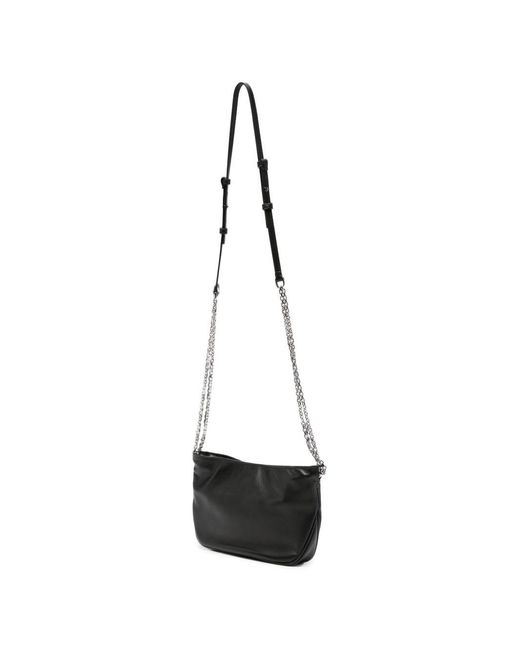 Roger Vivier White Pilgrim Mini Leather Clutch