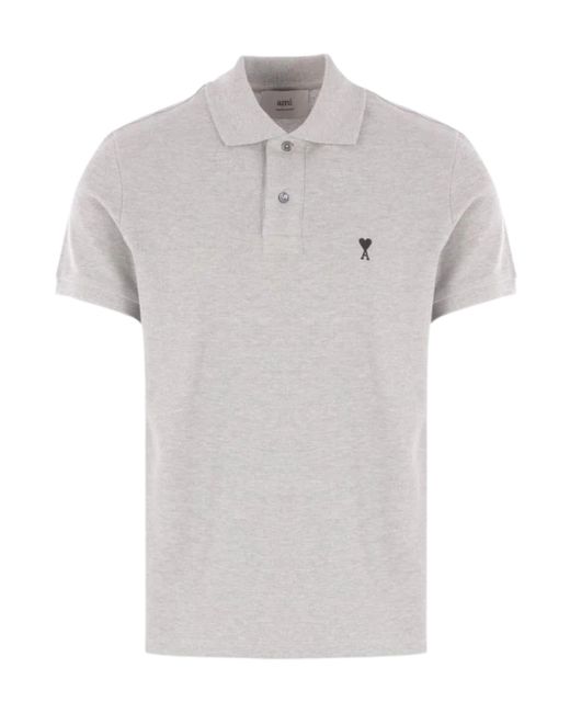 AMI Gray Ami De Coeur Shirt for men