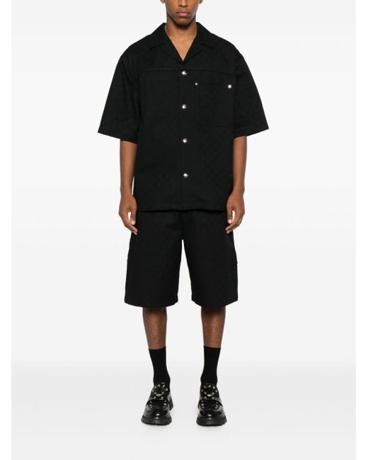 Gucci Black Gg Jacquard Shirt for men