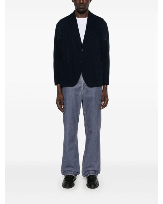 Circolo 1901 Blue Cotton Single-Breasted Jacket for men