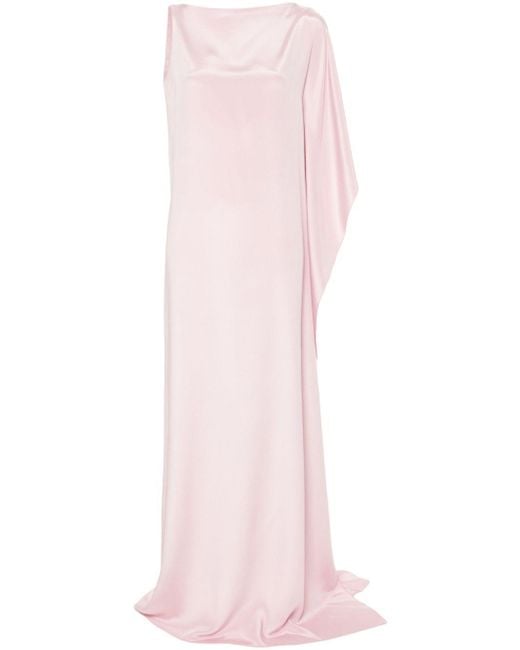 Max Mara Pink Bora Silk Maxi Dress