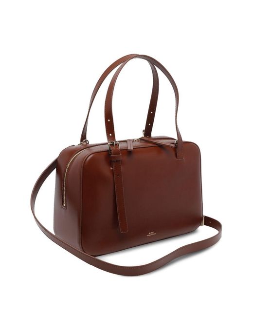 Borsa Box Virginie di A.P.C. in Brown