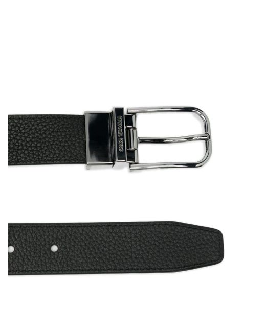 Michael Kors Black Leather Reversible Belt for men