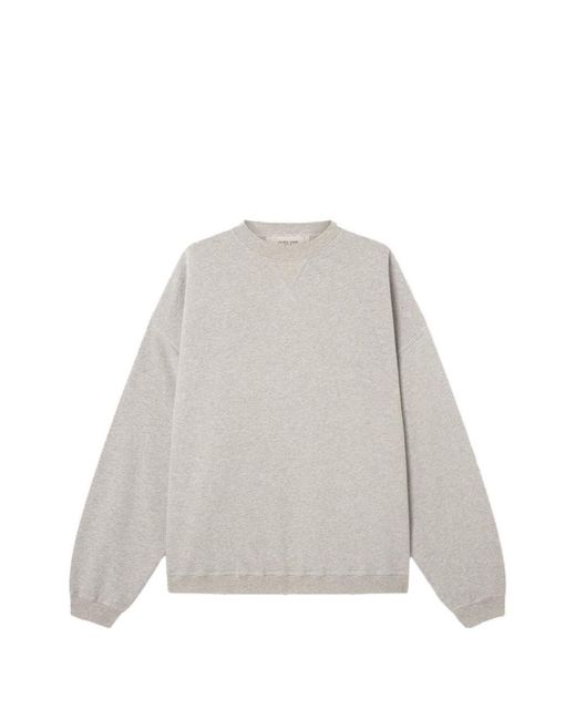 Golden Goose Deluxe Brand White Cotton Crewneck Sweatshirt