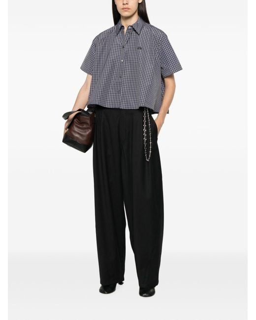 Loewe Gray Cotton Trapeze Shirt
