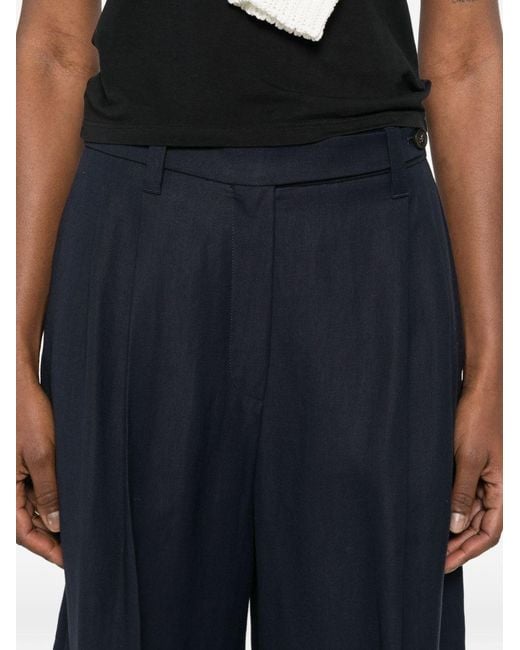 Brunello Cucinelli Blue Linen Blend Bermuda Shorts