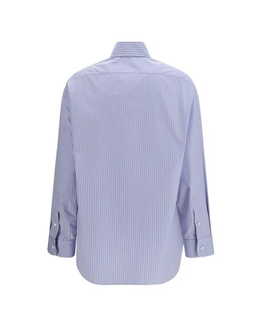 The Row Purple Sisilia Cotton Shirt
