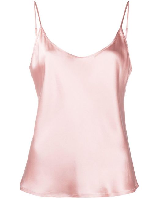 pink spaghetti strap top