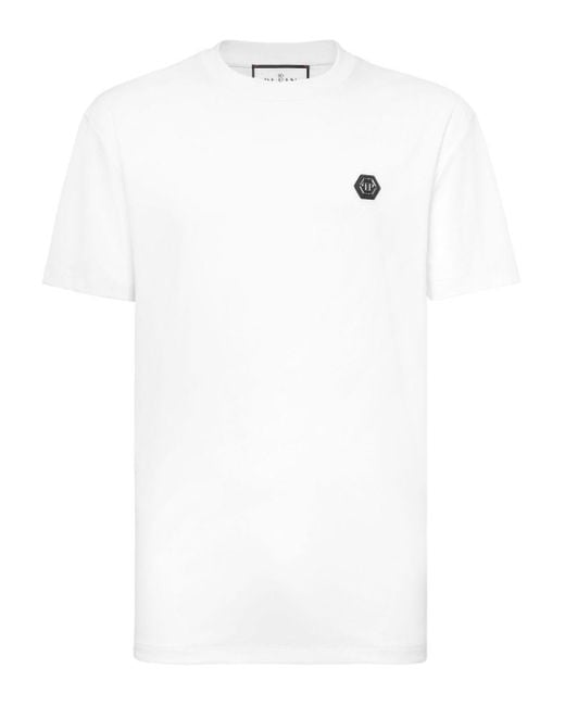 Philipp Plein White Stylish T-Shirt For The Spring 2026 Season for men
