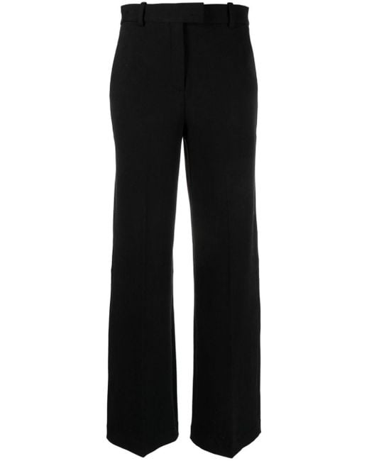 Circolo 1901 Black Straight-leg Cotton-blend Trousers