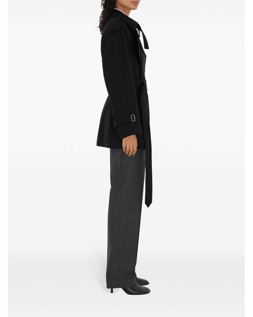 Burberry Black Cotton Trench Coat
