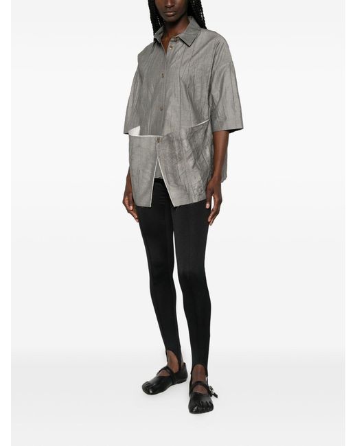 SOH Gray Cotton Blend Blouse