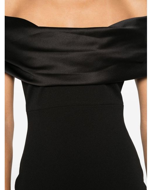 Solace London Black Adele Maxi Dress