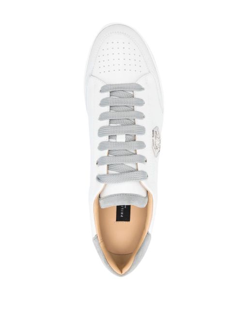 Philipp Plein White Sneakers With Logo for men