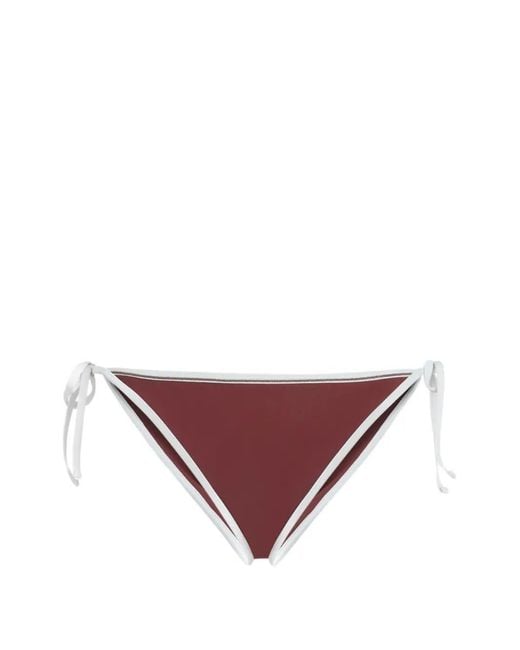 Brunello Cucinelli Red Bikini Bottom