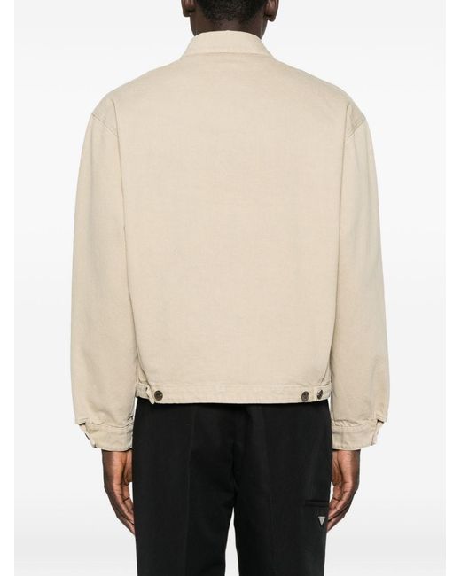 Prada Natural Denim Cotton Blouson Jacket for men