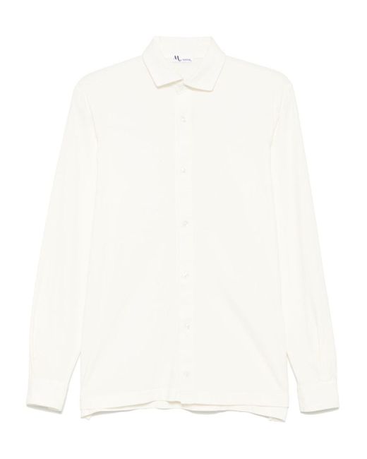 Doppiaa White Jersey Shirt for men
