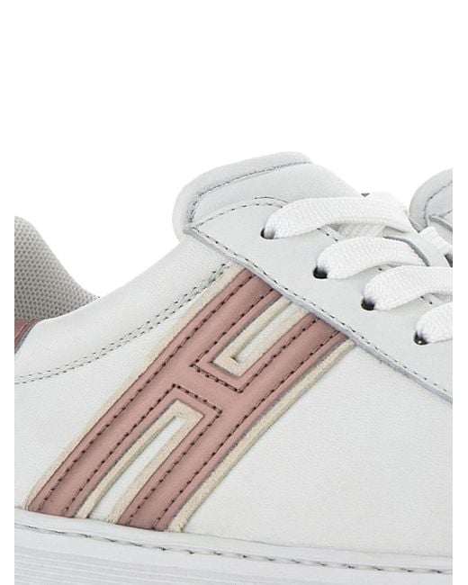Hogan White H365 Leather Sneakers for men