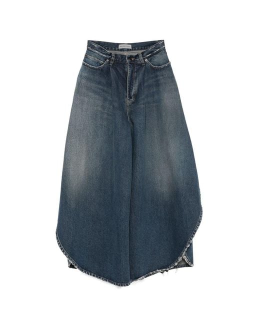 Balenciaga Blue Tulipe Denim Jeans