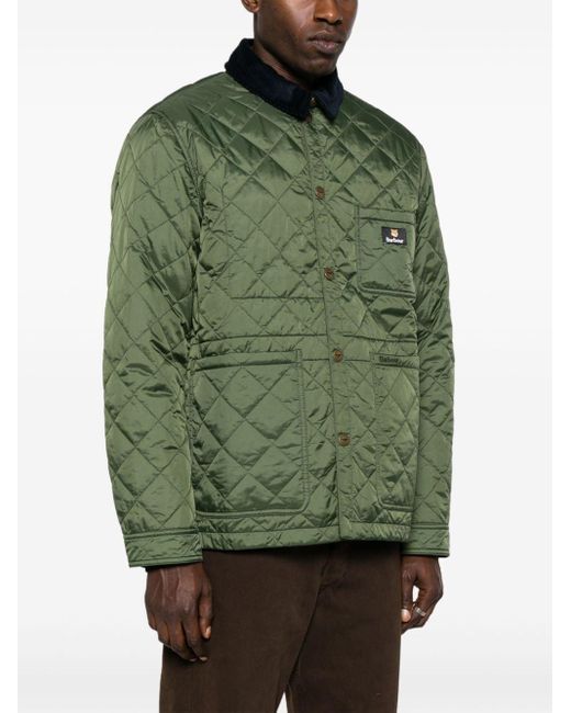 Barbour x Maison Kitsuné Green Kenning Quilted Jacket for men