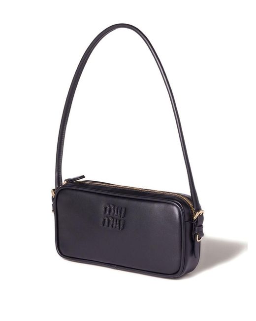 Miu Miu Blue Leather Mini Bag