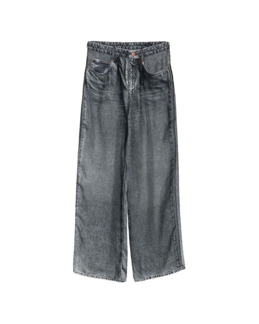 Pierre Louis Mascia Gray Silk Trousers