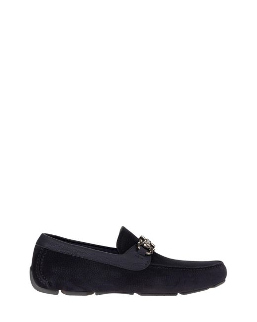 Ferragamo White Leather Loafers for men