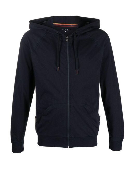 Paul Smith Blue Cotton Hoodie for men