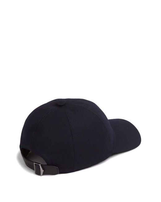 Brioni Blue Technical Cashmere Baseball Cap for men