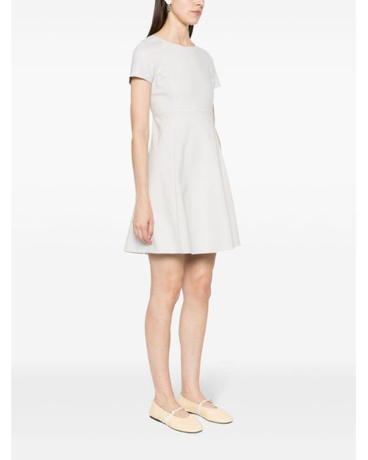 Emporio Armani White Cotton Blend Mini Dress