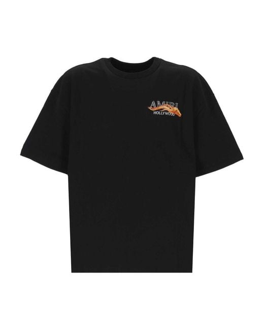 Amiri Black T-Shirt With Logo for men
