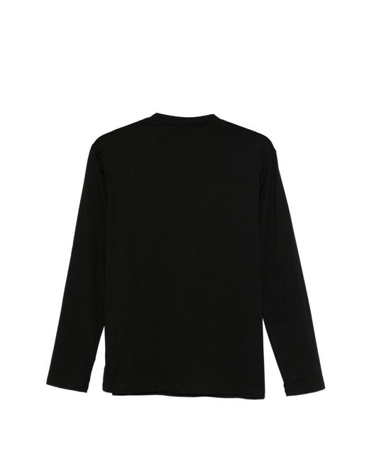 Emporio Armani Black Logo Cotton T-Shirt for men