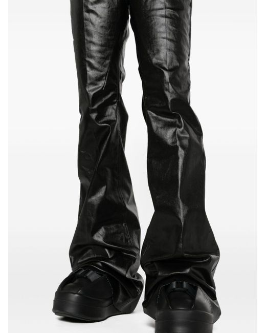 Rick Owens Black Denim Bootcut Trousers