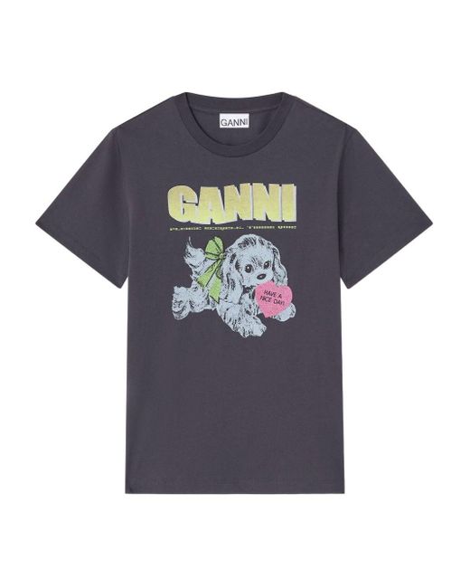 Ganni Blue T-Shirt