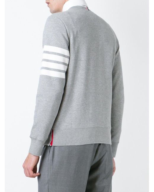 Felpa 4Bar di Thom Browne in Gray da Uomo