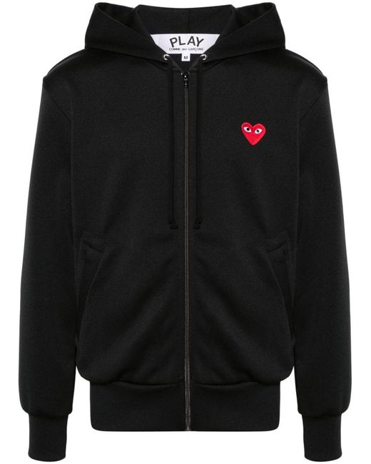 Comme des Garçons Black Cotton Zipped Hoodie