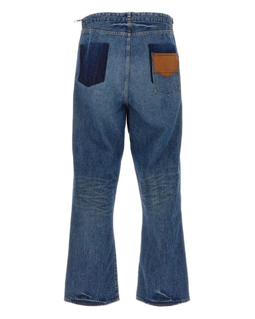 Maison Mihara Yasuhiro Blue Jeans With Cotton for men