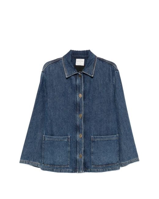 Forte_forte Blue Denim Workwear Jacket