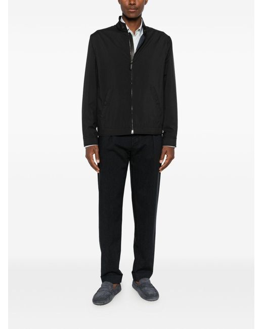 Brioni Black Nylon Blouson Jacket for men