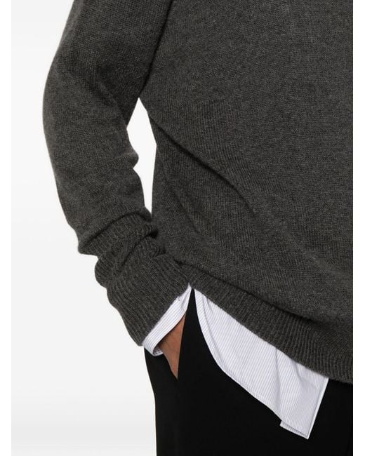 The Row Black Odelle Cashmere Crewneck Sweater