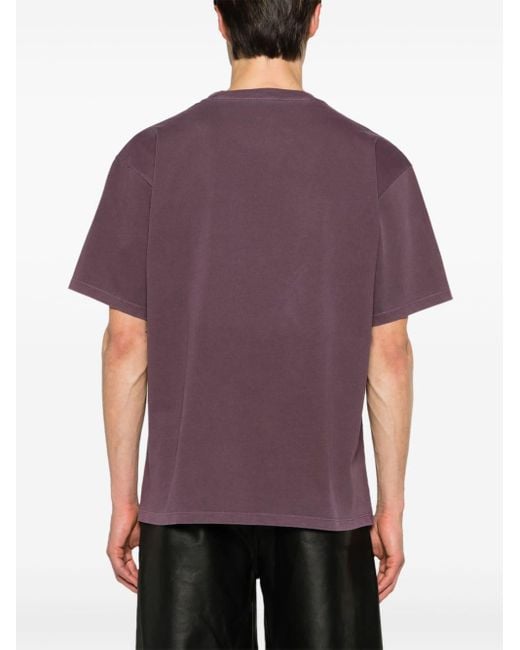 Rassvet (PACCBET) Purple Graphic-print Cotton T-shirt for men