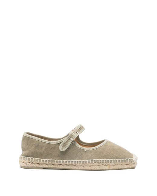 Castaner White Padua Ballet Flats
