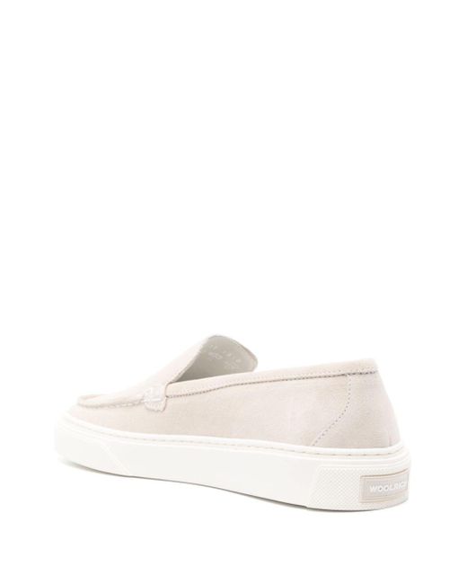 Woolrich Natural Suede Slip-On Loafers