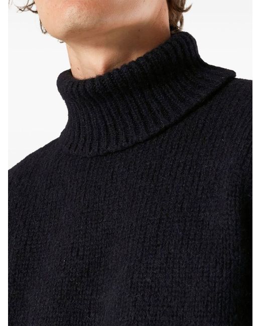 Doppiaa Black Turtle Neck Amintore for men