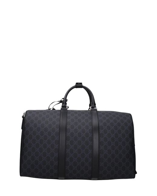 Gucci Black Medium Gg Duffel Bag for men