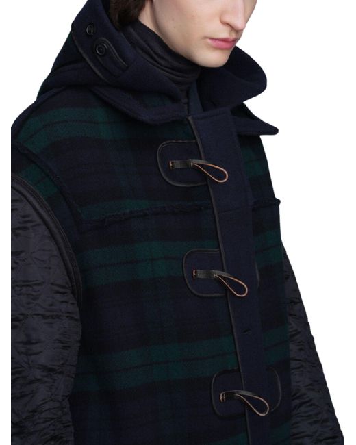 Maison Margiela Blue Wool Coat for men