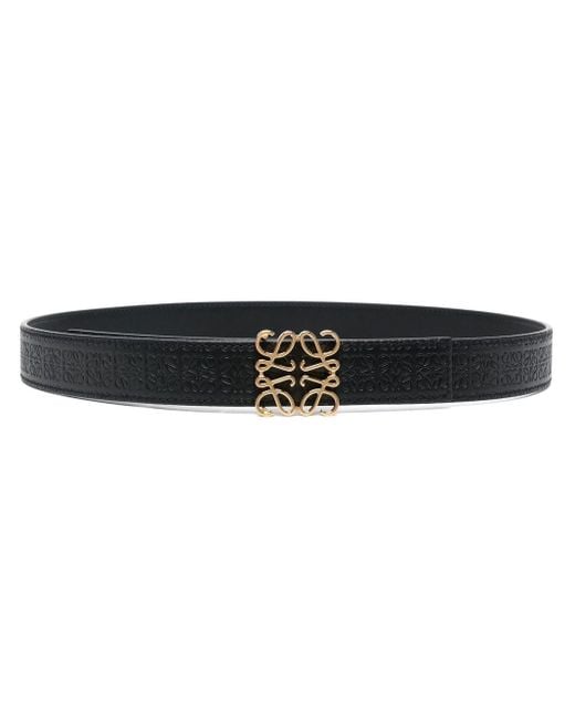 Loewe Black Repeat Reversible Leather Belt