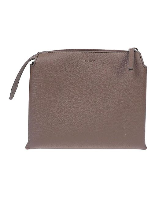 The Row Brown Nu Mini Leather Crossbody Bag