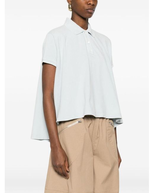 Loewe White Anagram Cotton Polo Shirt